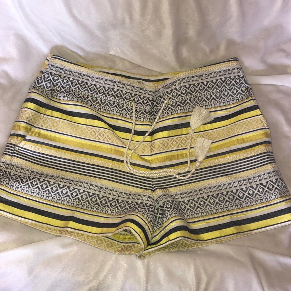 Anne Taylor Loft Boho Tribal embroidered shorts